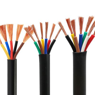 China RVV Flame Retardant PVC Copper Cable 5*6mm2 5 Core 6mm2 Electrical Wire Netting for sale