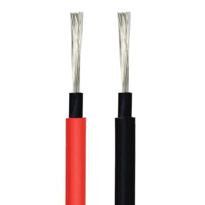 China Corrosion Resistance Abrasion And Pv1F UV Resistant Solar Cable Extension 1X6Mm2 Solar 6Mm2 1000M Black Red 4Mm2 400M 500 Meters 16Mm2 10Mm 16Mm 25Mm 35Mm 50Mm for sale