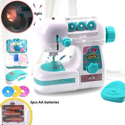 China Pretend Play Hot Sale Children DIY Role Play Mini Pretend Play Toy Plastic Sewing Machine Toy From Amazon for sale