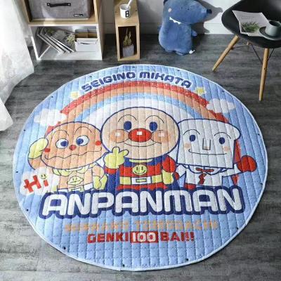 China Soft And Can Be Stocked Baby Play Mats Cartoon Crawling Carpet Children Folding Play Mat Carpet Cover Bag Kids Room Decoration Playmat for sale