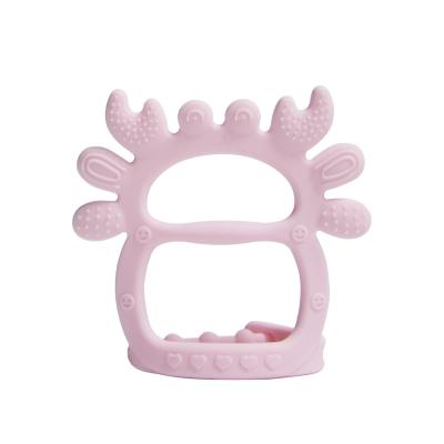 China Hot Selling Custom New Design Soft Toy 2021 Training Infant Tooth Toys Food Grade Silicone Baby Teethers Milk Tooth Toys for sale