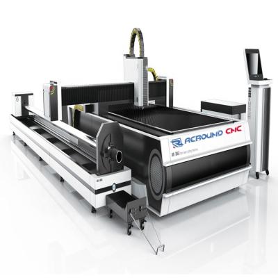 China Laser CUTTING CE 1000w 2000w 3000w Fiber Metal Laser Cutting Machine With Rotary for sale