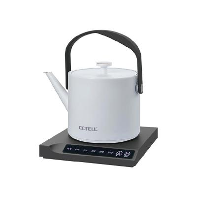 China Cordless Hot in Sale Hotel Stainless Steel Electric Tea Kettle with Tray Set Kettle Tea Set For Guest Room for sale