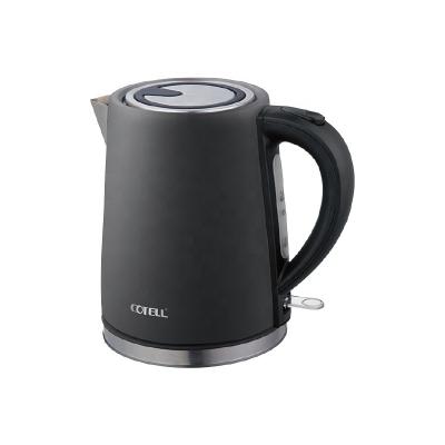 China Double Wall Cordless Electric Water Kettle Stainless Steel Cool Touch And Cordless Kettle With Overheat Protection for sale