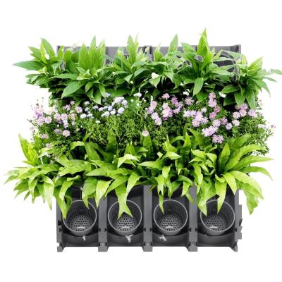 China Minimalist Green Vertical Garden Wall System Automatic Wall Irrigation System Self Watering Pots for sale