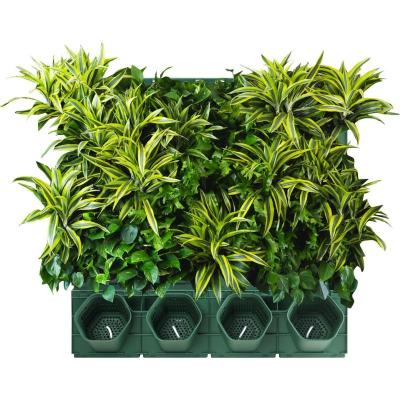 China Good Quality Green Plant Wall System Hanger Flower Pot Self Watering Self Watering Vertical Green Watering Pot for sale