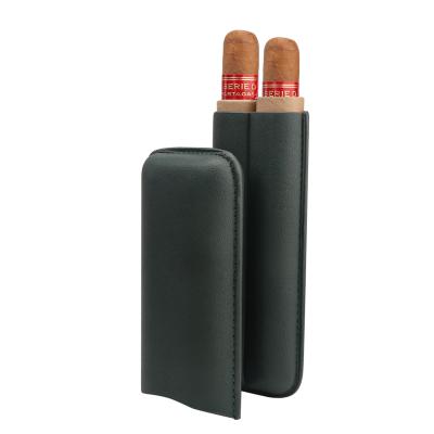 China Xifei Latest Portable Wholesale Leather Cigar Travel Case Female, 3cm Slim Portable Cigar Case for sale