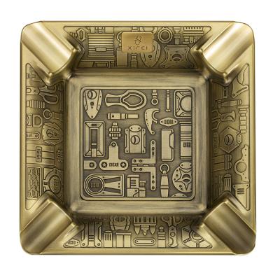 China New type hot sale durable custom cigar ashtray, misplaced metal, attractive price portable ashtray for sale