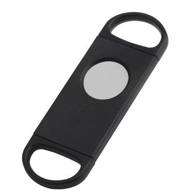 China Minimalist Manufacturing Customized Smoking Accessories Plastic Cigar Logo Cutter for sale