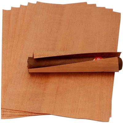 China Wholesale Natural Eco-friendly XiFei Cedar Wood Chips For Cigar Humidor Box 5pcs Each Pack Spanish Cedar Veneer for sale