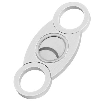 China High Eco-friendly Wholesale Glass Custom Logo Stainless Steel Cigar Cutter for sale