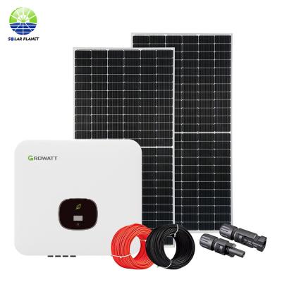 China Home SOLAR PLANET 5Kw 7Kw 8Kw 10Kw One Stop Solution On Grid Solar Power System For Wholesaler for sale