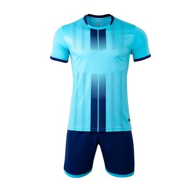 China Wholesale Custom Football Jersey Sets Blue for sale