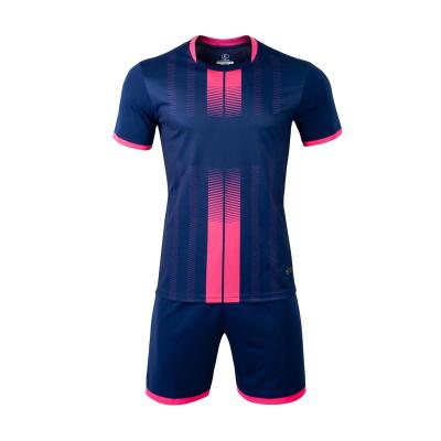 China Custom High Quality Soccer Jersey Sets Navy for sale