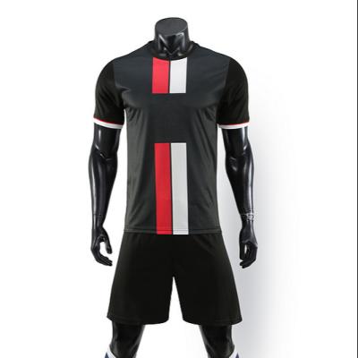 China Wholesale Custom Football Jersey Sets Black for sale