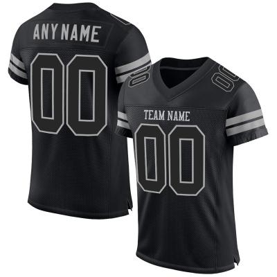 China 100% Custom Antibacterial Polyester Sublimation American Football Jersey For Adults And Kids for sale