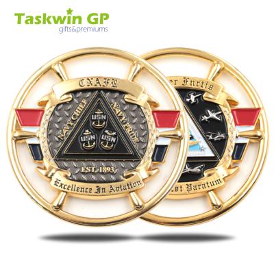 China Custom Europe Team Funny Display Shiny Gold Challenge Coin for sale