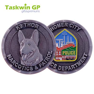 China Custom Blank 3D Police Army Blank Europe Souvenir Military Challenge Coins for sale