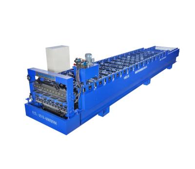 China Hotels Sheet Standing Structural Roll Forming Trapezoidal Tile Making Machine for sale