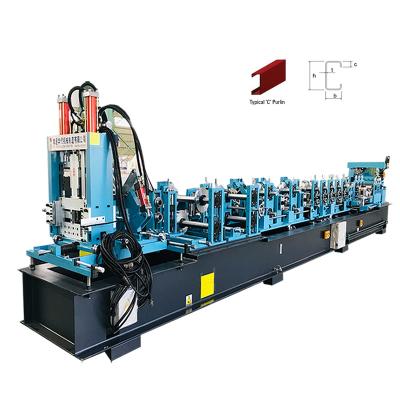 China Fully Automatic Variable Hotels CZ Purlin Roll Forming Machine for sale