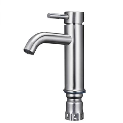 China Modern In-Line Brass Cartridge Stainless Steel Tech Support Wash Mixer Taps Bathroom Single Lever Faucets For Modern Basi for sale