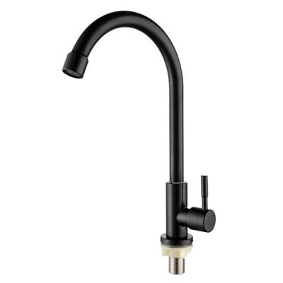 China Supply Sus304 Material Food Grade Thermostatic Direct Kitchen Faucet Construction Faucets Cold Faucet Purified Drinking Water Faucet With Bend Spout for sale