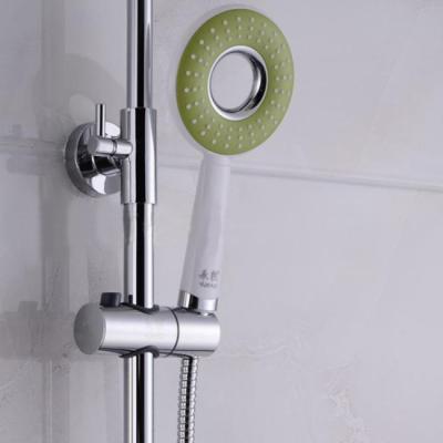 China With sliding bar shower bathroom sets with shower curtain and covers hot and cold shower mixer rain for sale