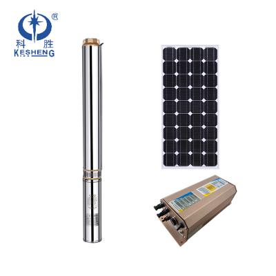 China 4 inch submersible irrigation /domestic water supply 360v 6.2m3/h 255m solar submersible water pump pumps solar irrigation pump 4PSP3-25 for sale