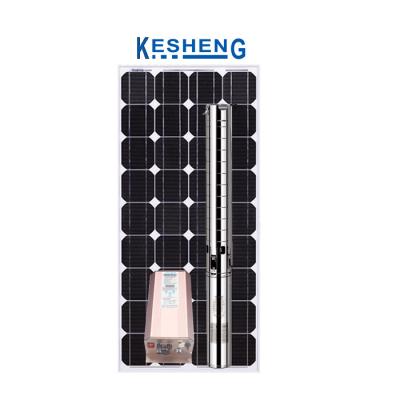 China Deep Well Borehole For DC Solar Submersible Water Pumps Borehole Price 1hp~4hp Agriculture 4inch Lift 400m Height Best Pumping For Sale for sale