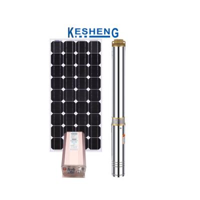 China High efficiency 1.5 hp 6m3/h solar water pump borehole pump system solar wotar pump for domestic water for sale