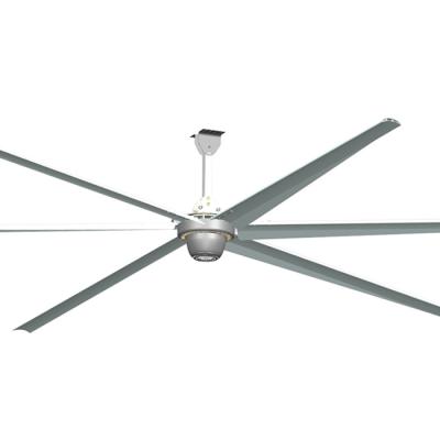 China Workshop/logistics warehouse/farm/large shopping malls and supermaket 24ft Hvls low noise permanent magnet gearless industrial ceiling fan large for workshop for sale