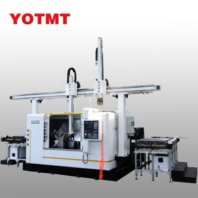 China XSC500 ISO9001 Metal Rotation Milling Drilling Checked Bed CNC Rotation Oblique Machining Center , Customized Double End CNC Lathe for sale