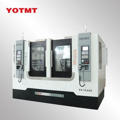 China Disc Workpiece Parallel Twin Axis CNC Lathe CNC Turning Milling Machine/Double Axis Vertical Lathe for sale