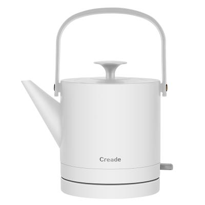 China Small Home Classic Electric Kettle 0.8 Liter Low Rotation Stainless Steel Tea Coffee Maker Water Heater 360 Degree Kitchen Appliances for sale