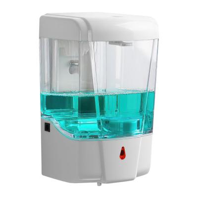 China Modern Automatic Soap Dispenser 700ml Transparent Gel Liquid Hand Sanitizer Dispenser for sale