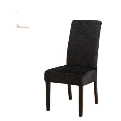 China Simple Banquet Jacquard Elastic Spandex Stretch Universal Customized Spandex Dining Chair Covers for sale