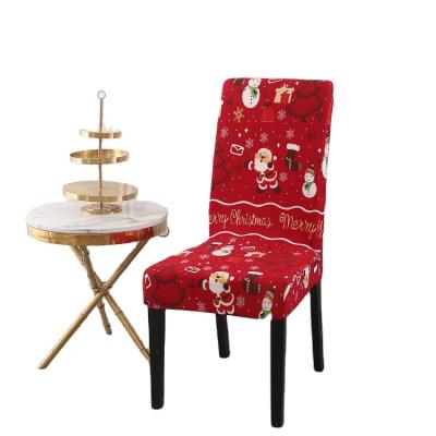 China Plain HUIEN Set Able Detachable Stretch Christmas Chair Pad Set For Restaurant Bedding Kitchen Ceremony Hotel De Home for sale