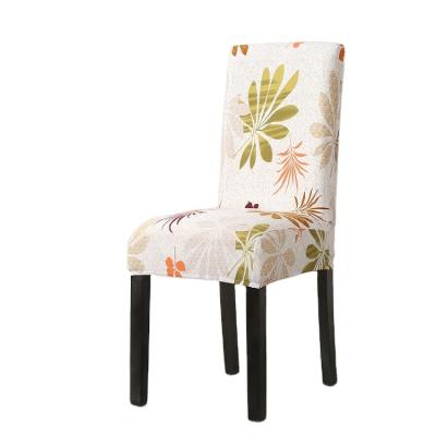 China HUIENChair Single Cover Spandex Flower Chair Seat Cover For Office Dining Weddings Party Banquet Universal Size for sale