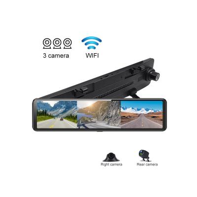 China Waterproof 3 AHD1080P Camera Car DVR 12Inch Touch Screen Wifi Car VCR G-sensor Parking Monitor Car Black Box for sale