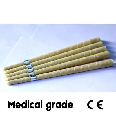 China Unbleached Muslin Cloth and Natural Beeswax CE Qualified Pure Beeswax Ear Candles Organic Unbleached Muslin Cloth Ear Wax Candle for sale