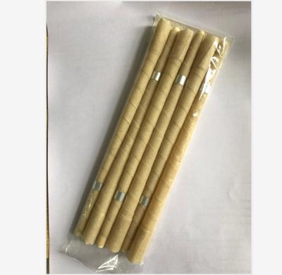 China Natrual Unbleached Organic Trumpet Fabric Chiffon Indian Beeswax Ear Candle 23 cm* 1.5 cm for sale