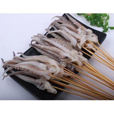 China Nutritious Factory Supply Quality Guarantee Direct Natural Frozen Squid Dragon Beard Skewers for sale