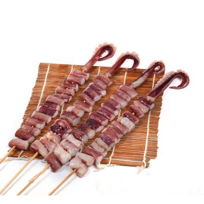 China Wholesale Natural NATURE Seafood BBQ Skewers Frozen Seafood Squid Skewers for sale