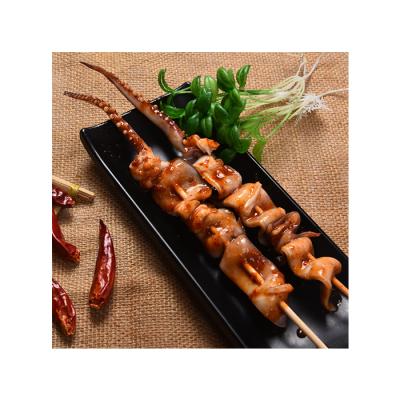 China NATURE High Quality Fresh Delicious Squid Tail Skewers Seafood Barbecue Squid Skewers for sale