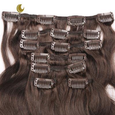 China silky straight wave ali express cheap brazilian hair clip in hair extension for sale