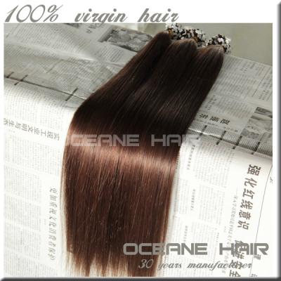 China Dye iron/colored ok 1g/s,good quality micro links 100s brazilian micro ring curl wavy hair extension for sale