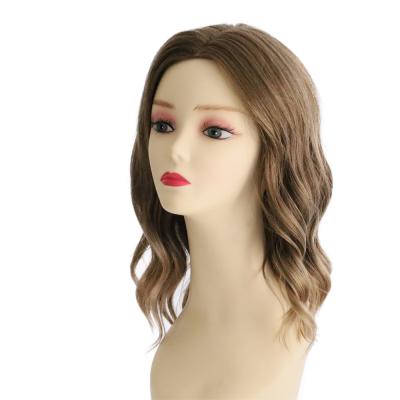 China Regular Wave Wholesale Price Ombre Blonde Hair Wigs Layered Long Shoulder Length Synthetic Wigs For White Women for sale