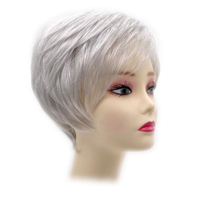 China Good Quality Short Pixie Cut Silky Straight Wave Synthetic Fiber Hair Wigs For Women Layered Synthetic Hair Wigs for sale