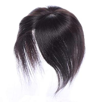 China Human Hair Topper Hair Natural Black , 100% Virgin Remy Virgin Human Hair Toupee Clip In Hair Topper for sale