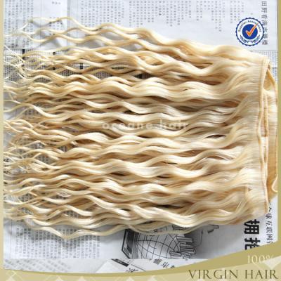 China High Quality Curly Brazilian Remy Human Hair 613/60 Brazilian Colored Big Curly Hair Weave for sale